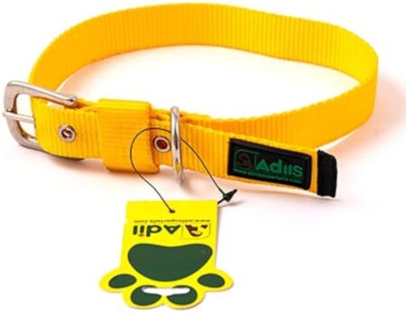 Adjustable Nylon Dog Collar with Metal Buckle