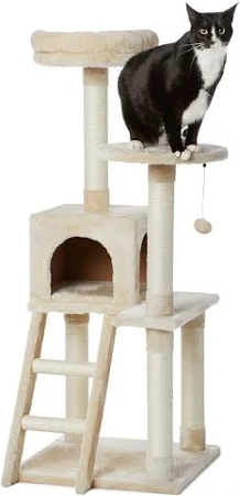 Multi-Level Cat Tree Tower with Scratching Posts