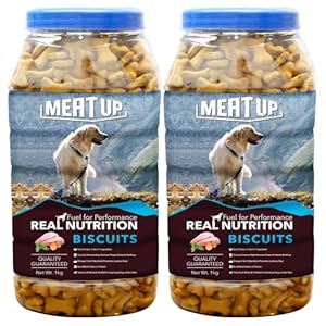 Meat Up Dog Treats Biscuit Real Chicken Flavour, 1Kg